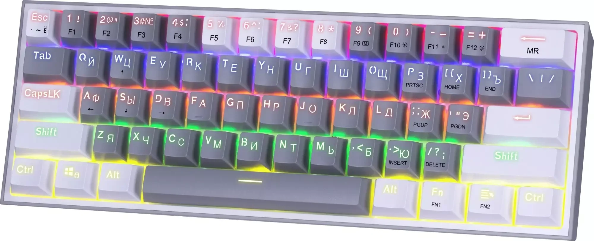 Клавиатура Redragon Fizz проводная, USB Type-A, серый