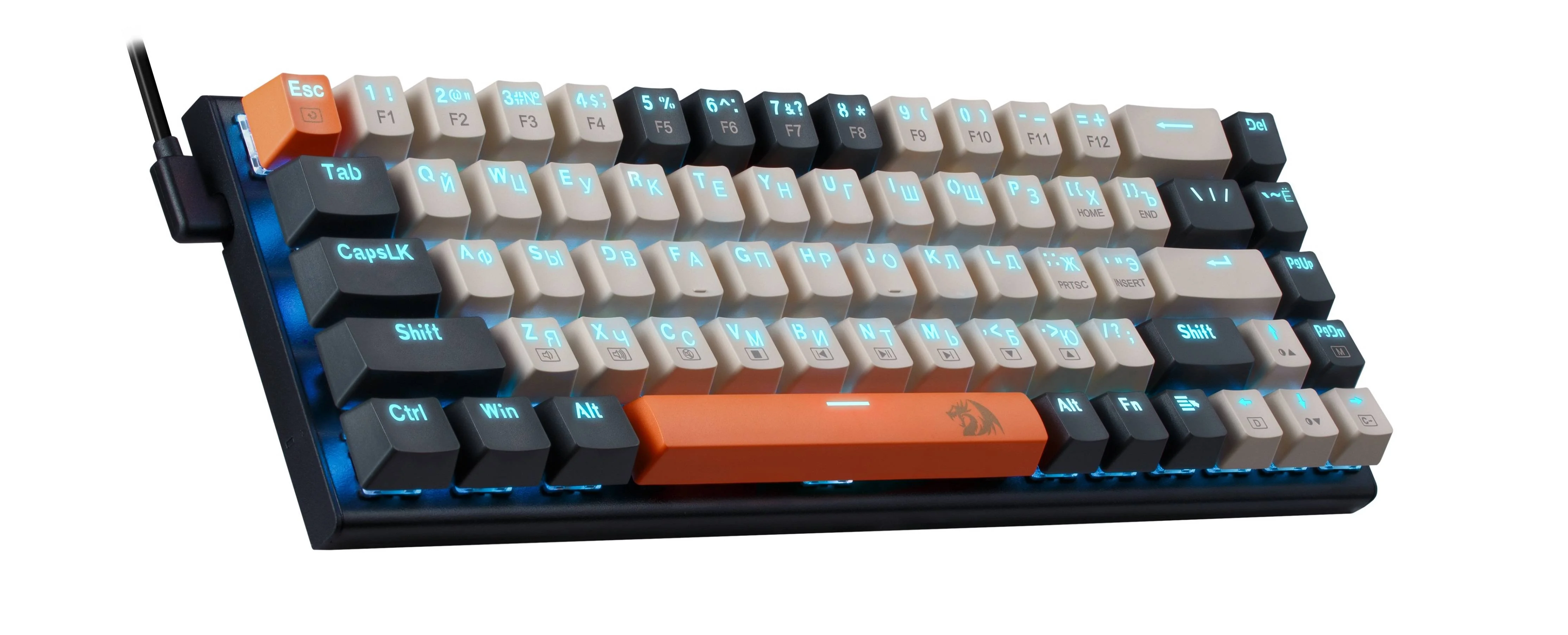Клавиатура Redragon Ryze проводная, USB Type-A, чёрный