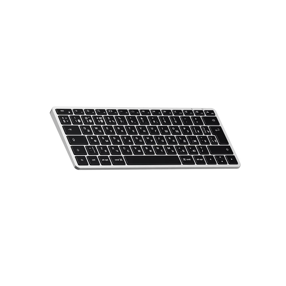 Клавиатура Satechi Slim X1 беспроводная, Bluetooth, серебристый