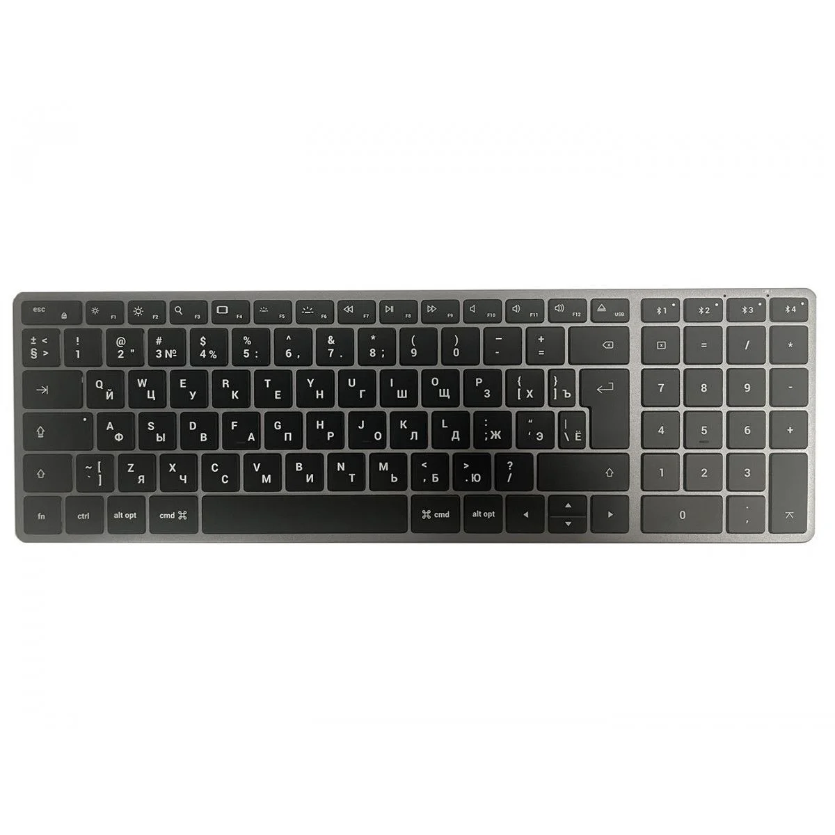 Клавиатура Satechi Slim X2 беспроводная, Bluetooth, серый
