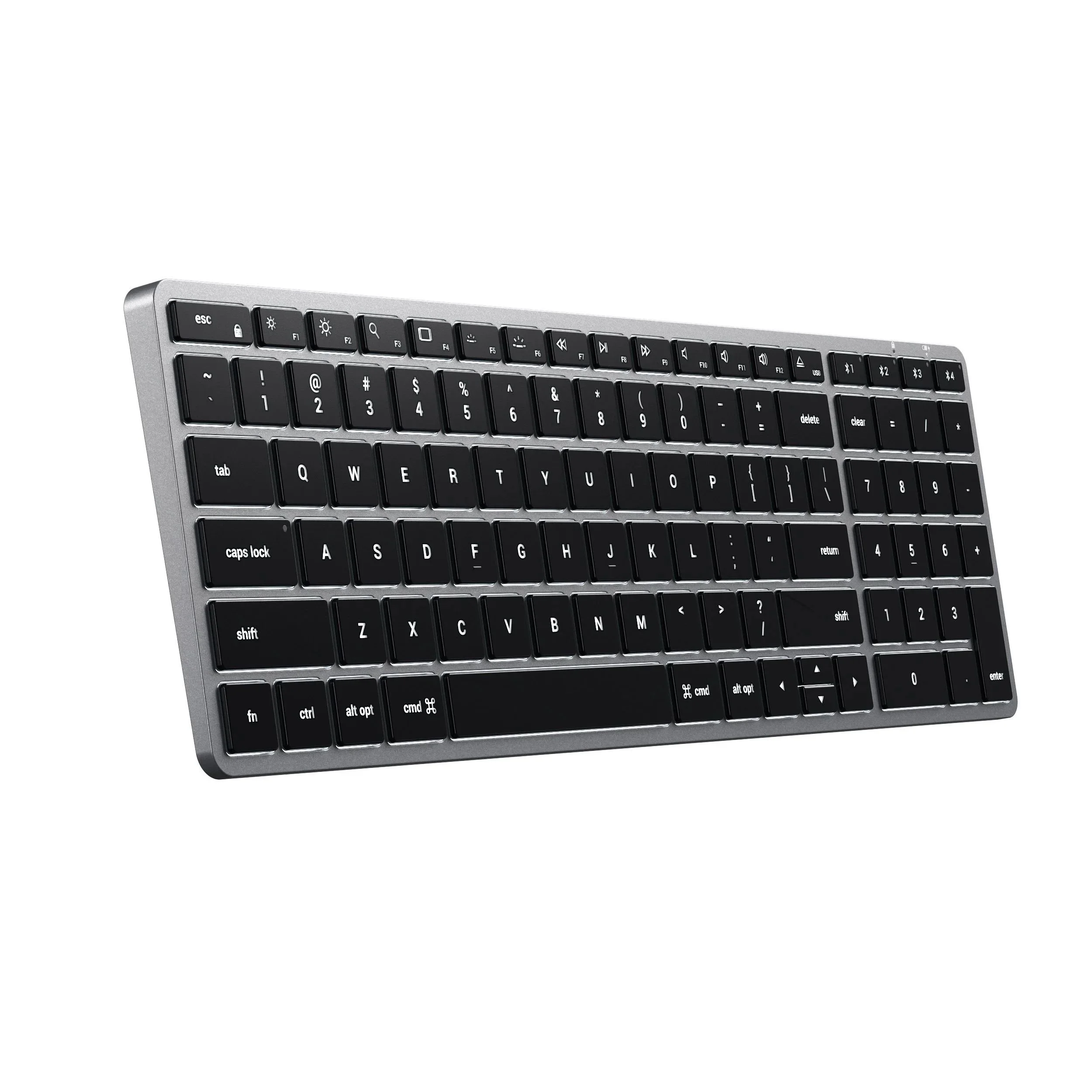 Клавиатура Satechi Slim X2 беспроводная, Bluetooth, серый