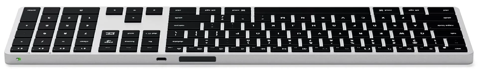 Клавиатура Satechi Slim X3 беспроводная, Bluetooth, серый