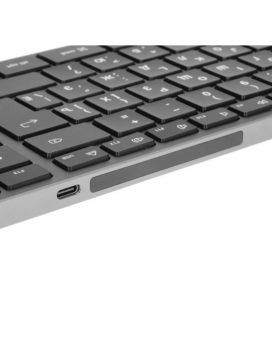 Клавиатура Satechi Slim X3 беспроводная, Bluetooth, серый