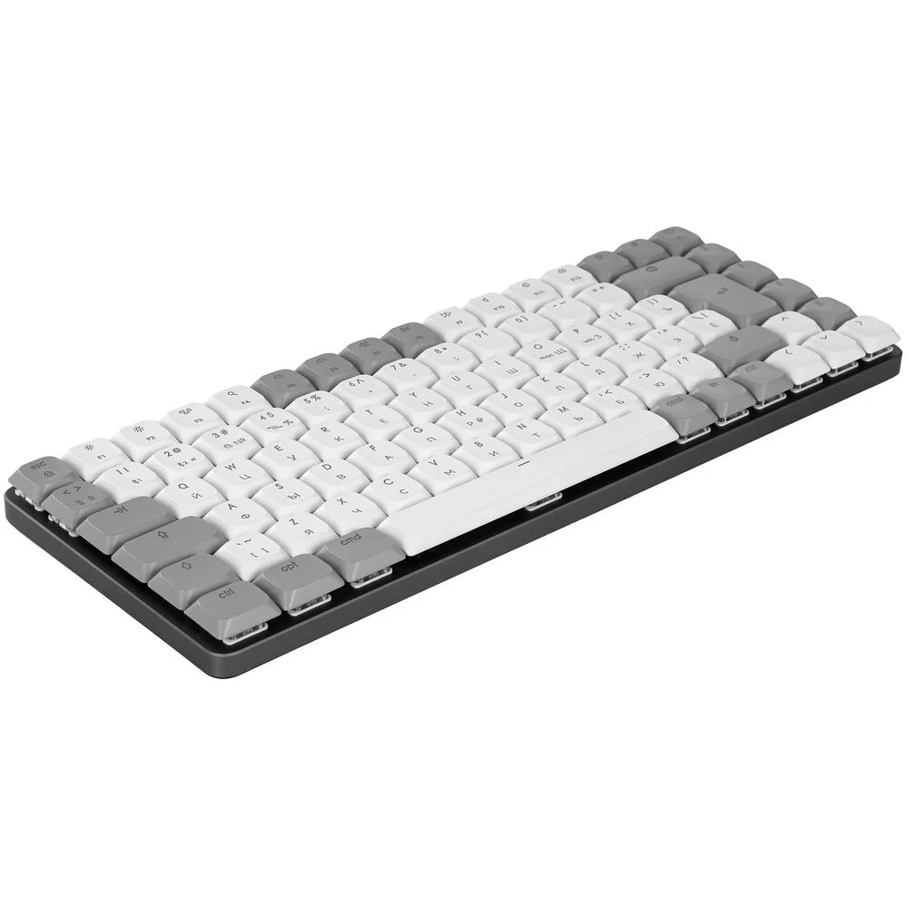 Клавиатура Satechi SM1 Slim Light гибридная, USB Type-A, Bluetooth, радиоканал, белый