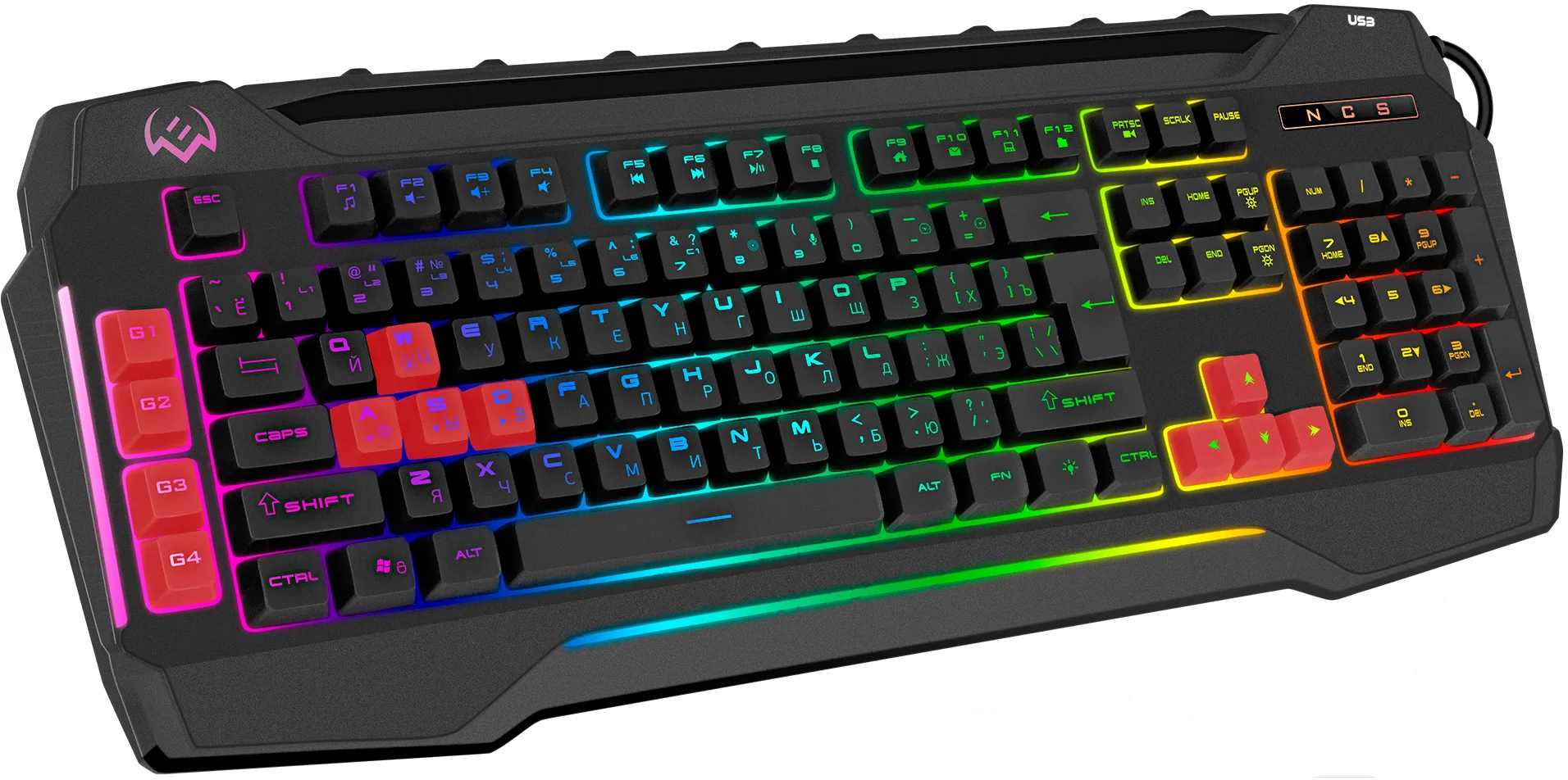 Клавиатура SVEN KB-G8800 проводная, USB Type-A, чёрный