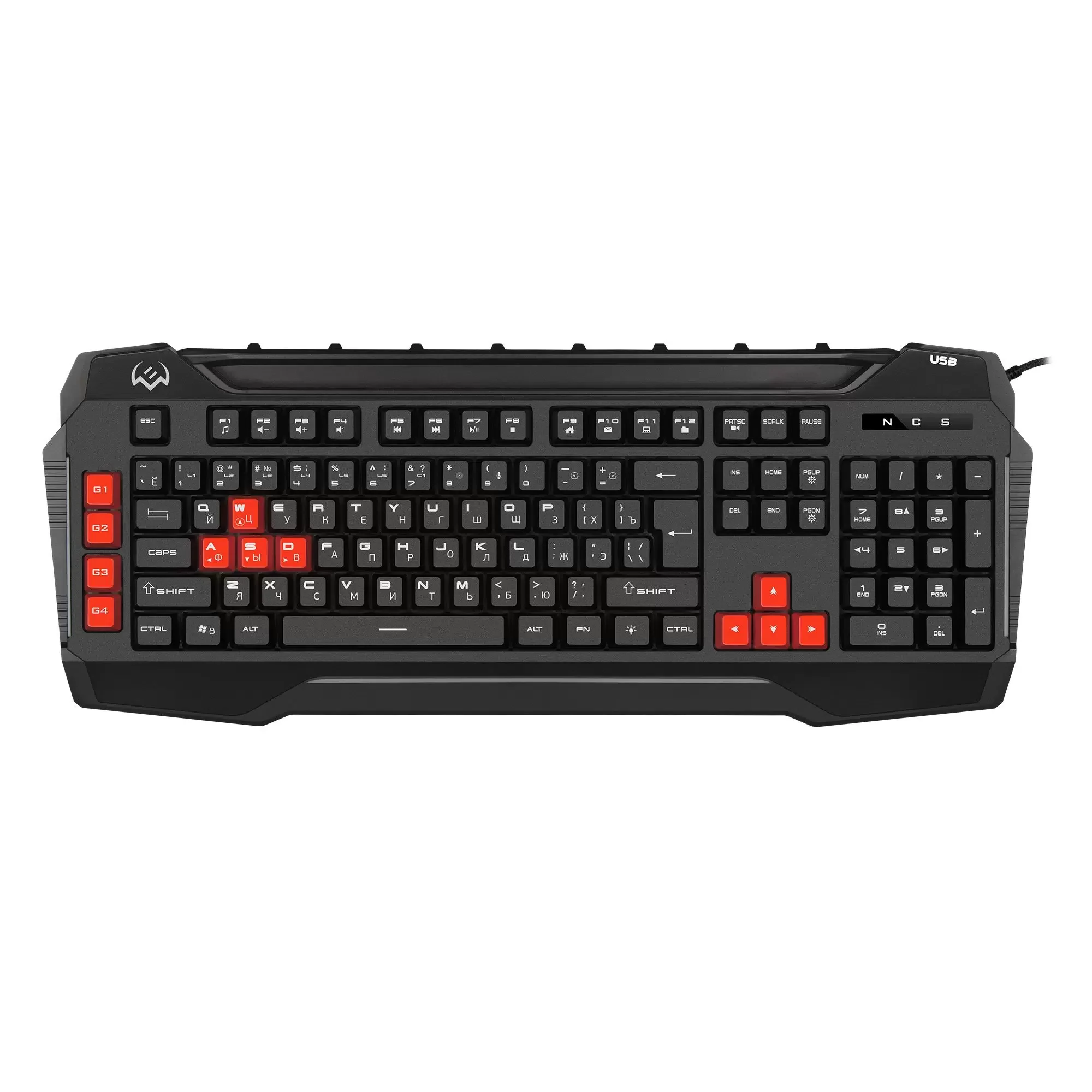 Клавиатура SVEN KB-G8800 проводная, USB Type-A, чёрный