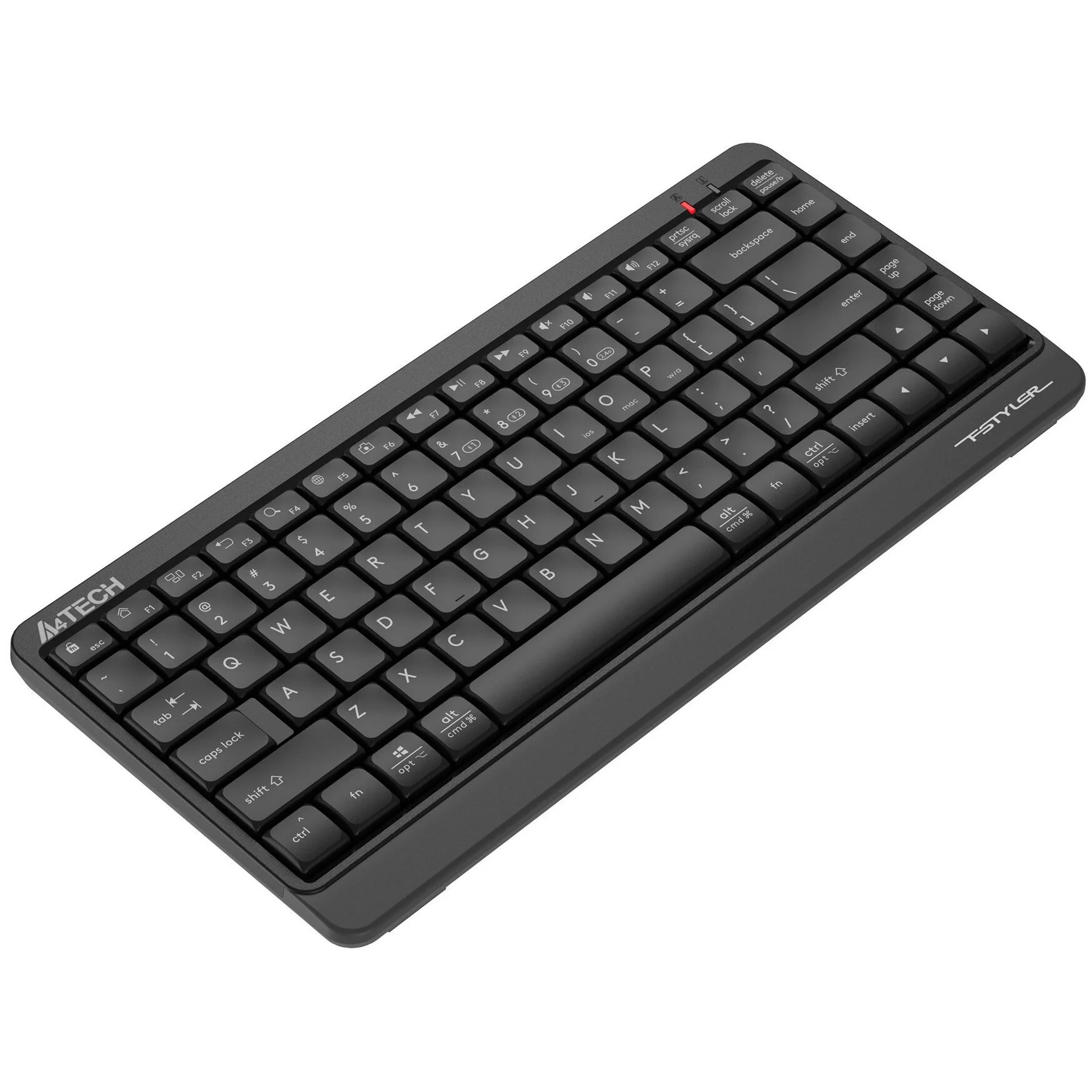 Клавиатура беспроводная A4Tech Fstyler FBK11, USB, Bluetooth/Радиоканал, черный/серый