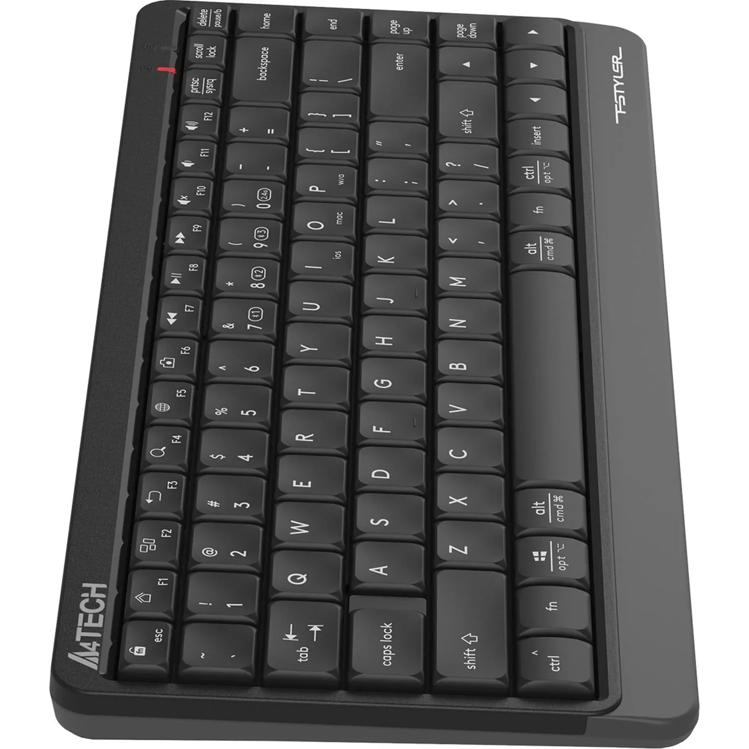 Клавиатура беспроводная A4Tech Fstyler FBK11, USB, Bluetooth/Радиоканал, черный/серый