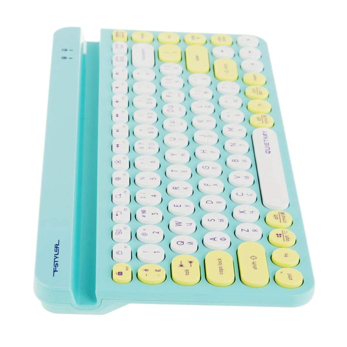 Клавиатура беспроводная A4Tech Fstyler FBK30, USB, Bluetooth/Радиоканал, зеленый