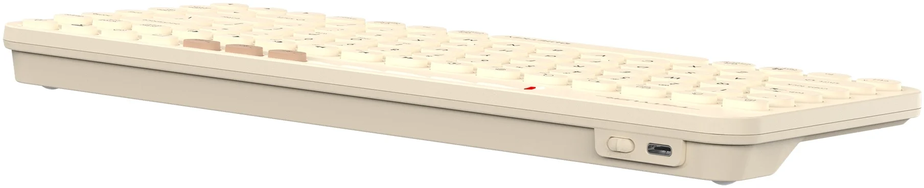 Клавиатура беспроводная A4Tech Fstyler FBK36C AS, USB, Bluetooth/Радиоканал, бежевый