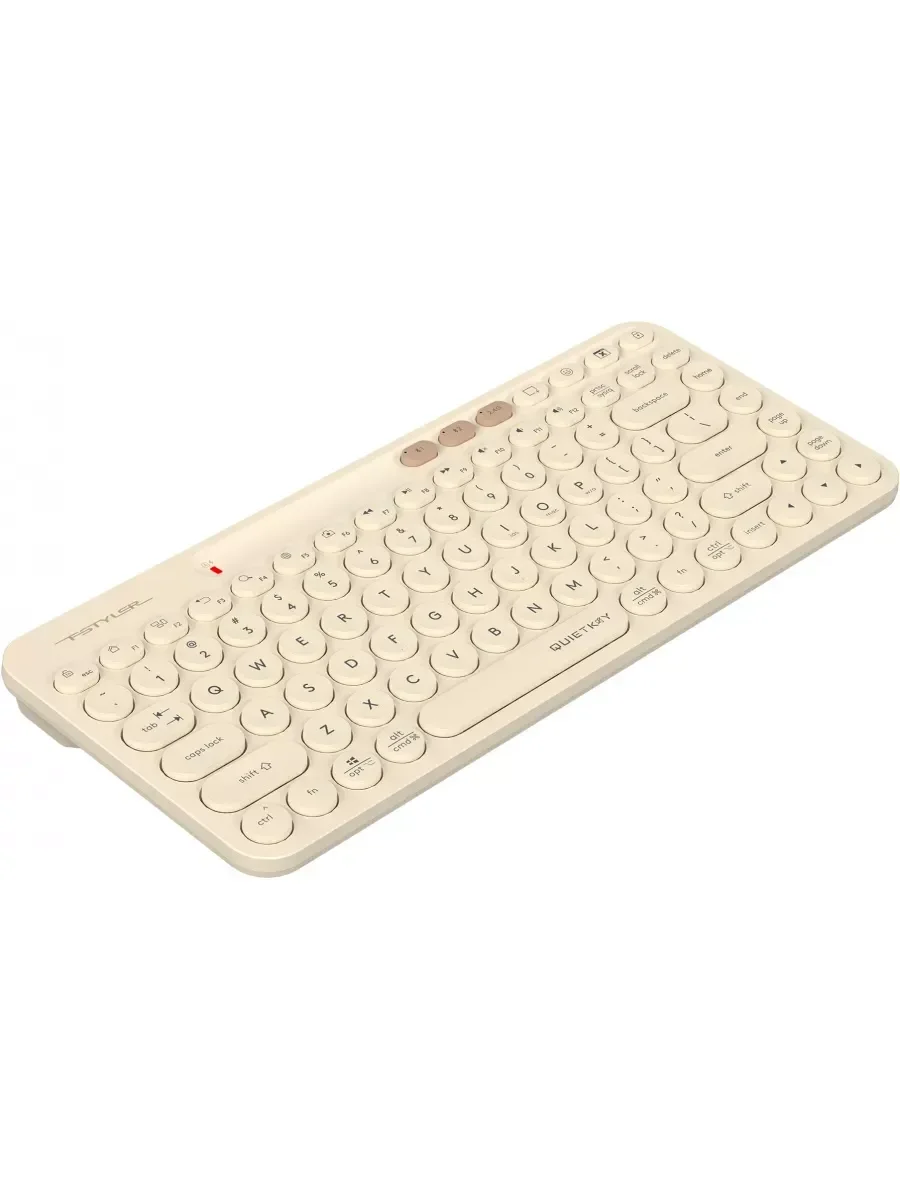 Клавиатура беспроводная A4Tech Fstyler FBK36C AS, USB, Bluetooth/Радиоканал, бежевый