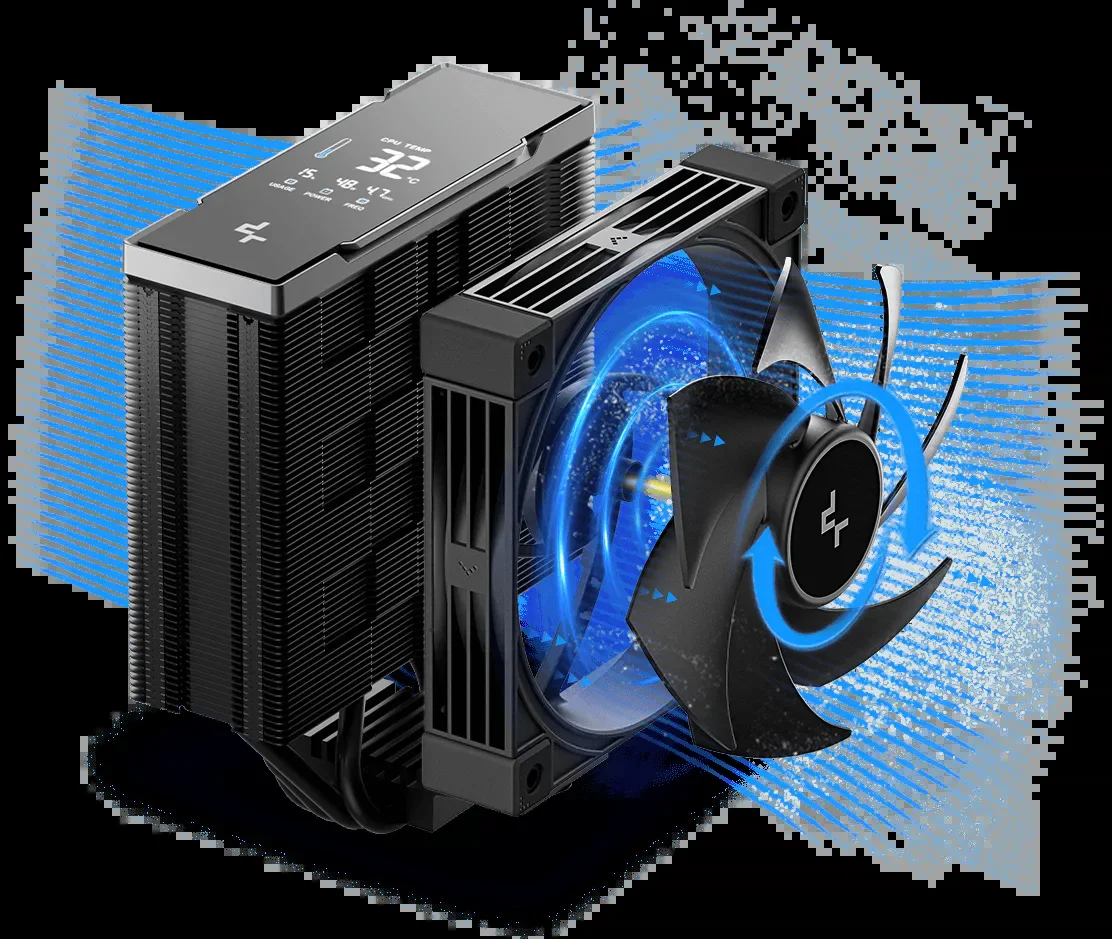 Кулер для процессора Deepcool AK400 G2 DIGITAL NYX (R-AK400G2-BKNNMN-GJD-1)