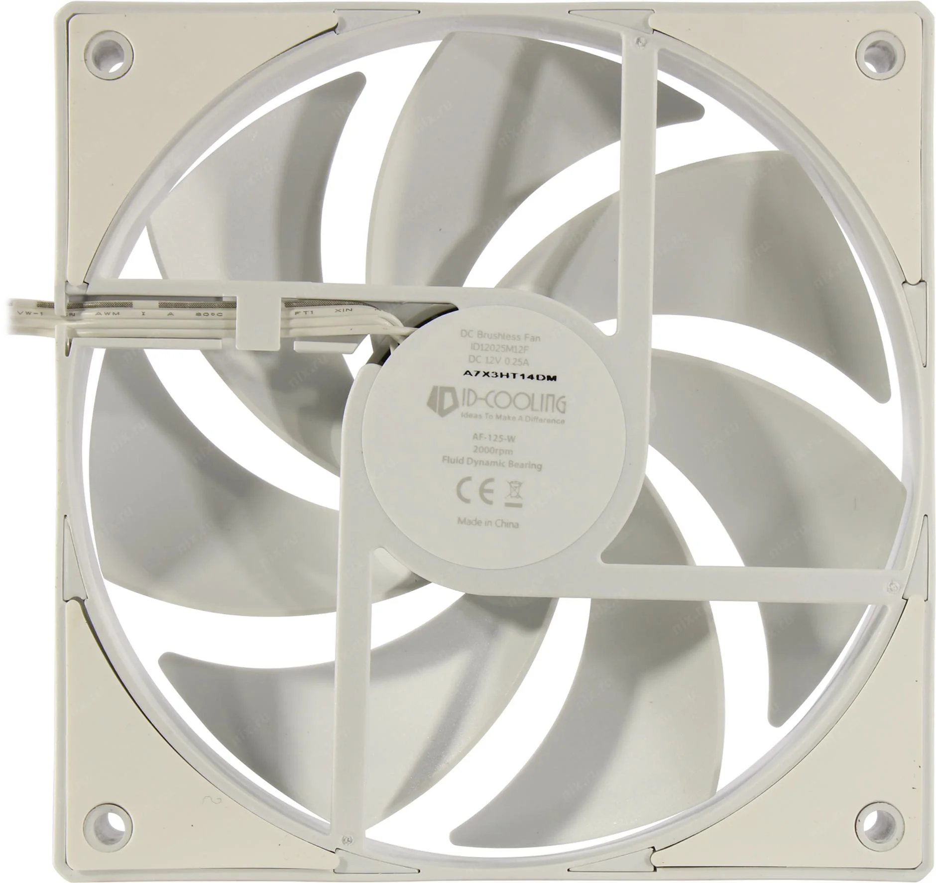 Fan ID-Cooling AF-125-W FDB / White / PWM