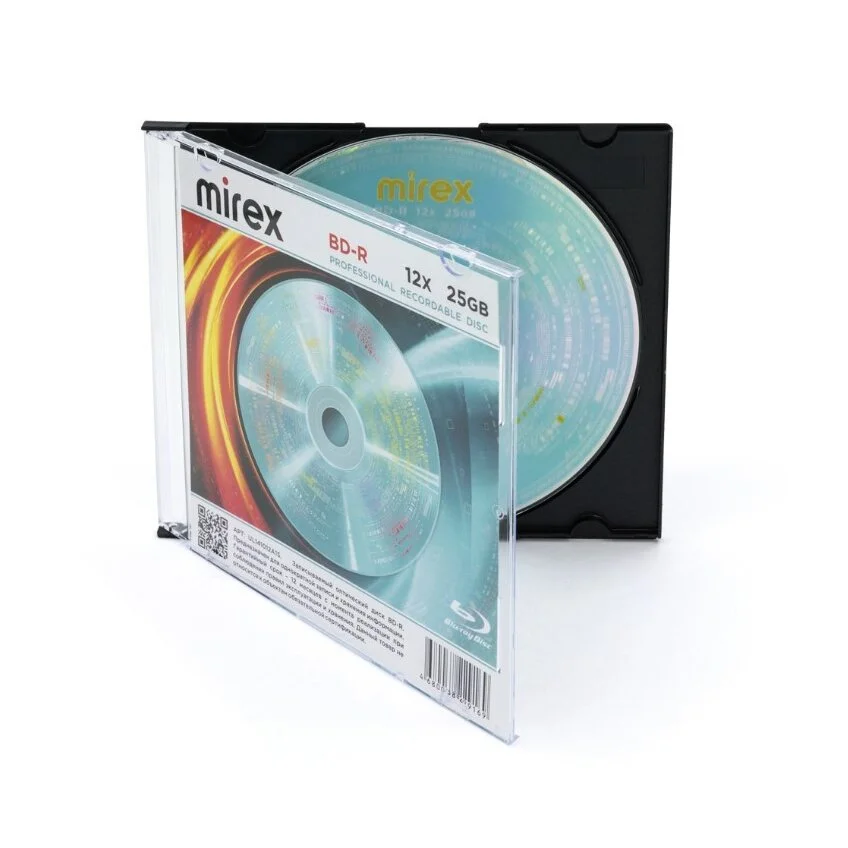 Диск BD-R Mirex 25 Gb, 12x, Slim Case (1), (1/50)