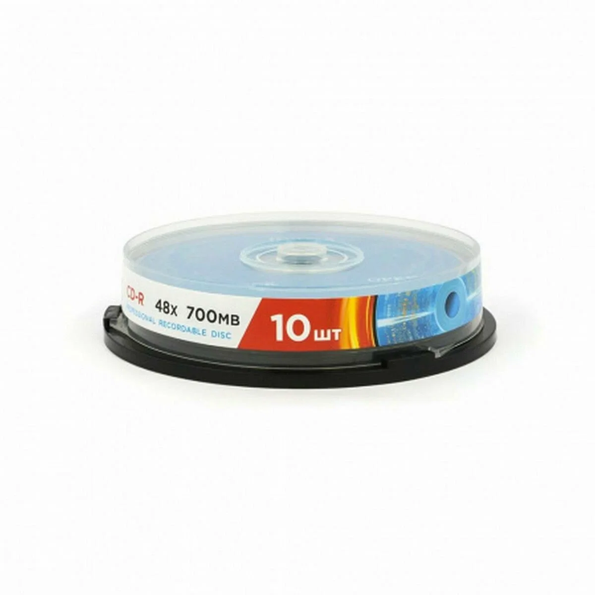 Диск CD-R Mirex 700 Mb, 48х, Cake Box (10), Ink Printable (10/300)