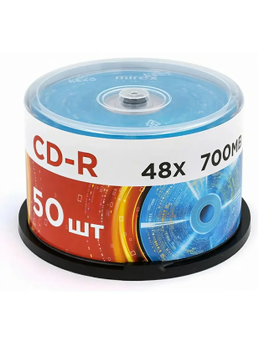 Диск CD-R Mirex 700 Mb, 48х, Cake Box (50), Thermal Print (50/300)