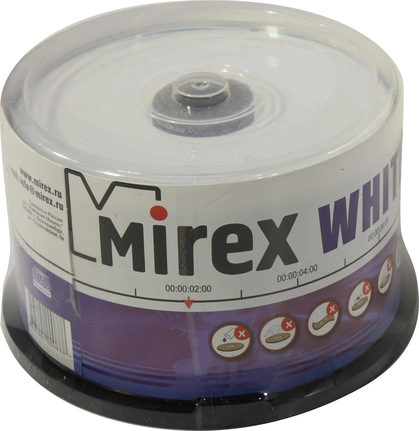Диск CD-R Mirex 700 Mb, 48х, Cake Box (50), Thermal Print (50/300)