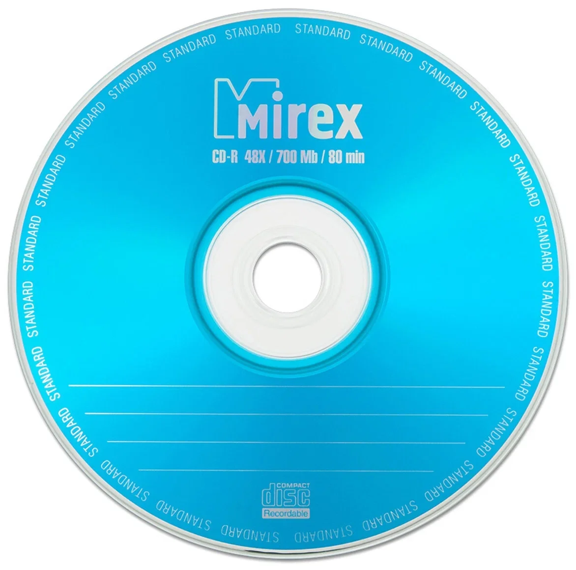 Диск CD-R Mirex 700 Mb, 48х, Standart, Бум. конверт (1), (1/600)
