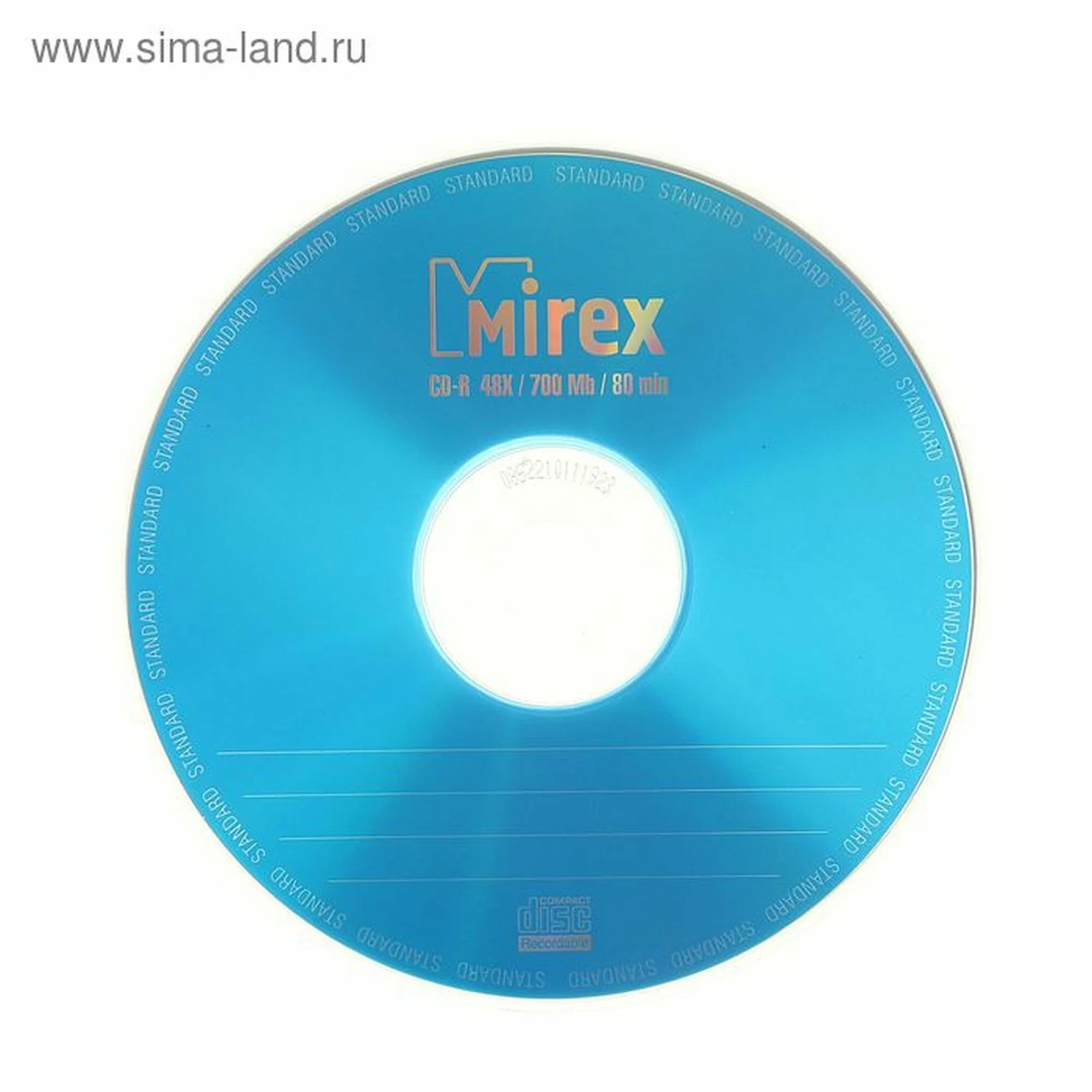Диск CD-R Mirex 700 Mb, 48х, Standart, Бум. конверт (1), (1/600)