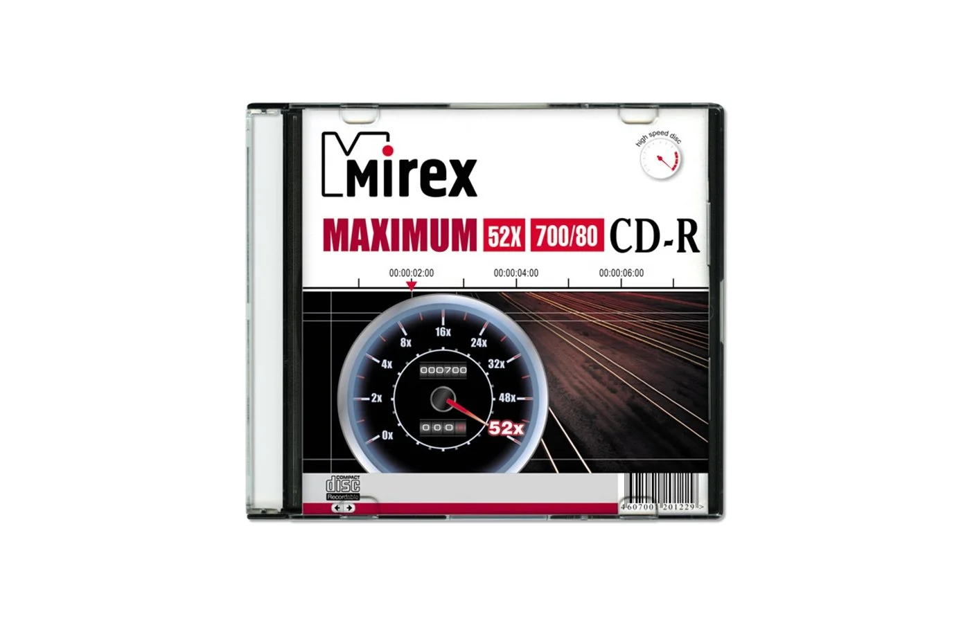 Диск CD-R Mirex 700 Mb, 52х, Maximum, Slim Case (1), (1/200)