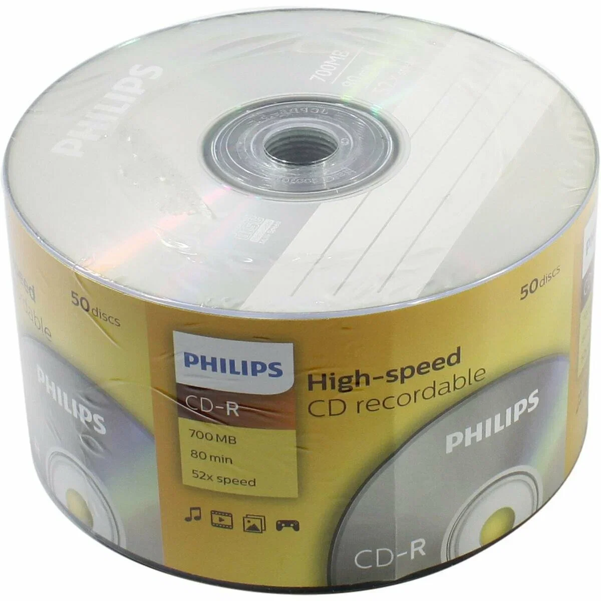 Диск CD-R Philips 700 Mb, 52x, Bulk (50), (50/600)