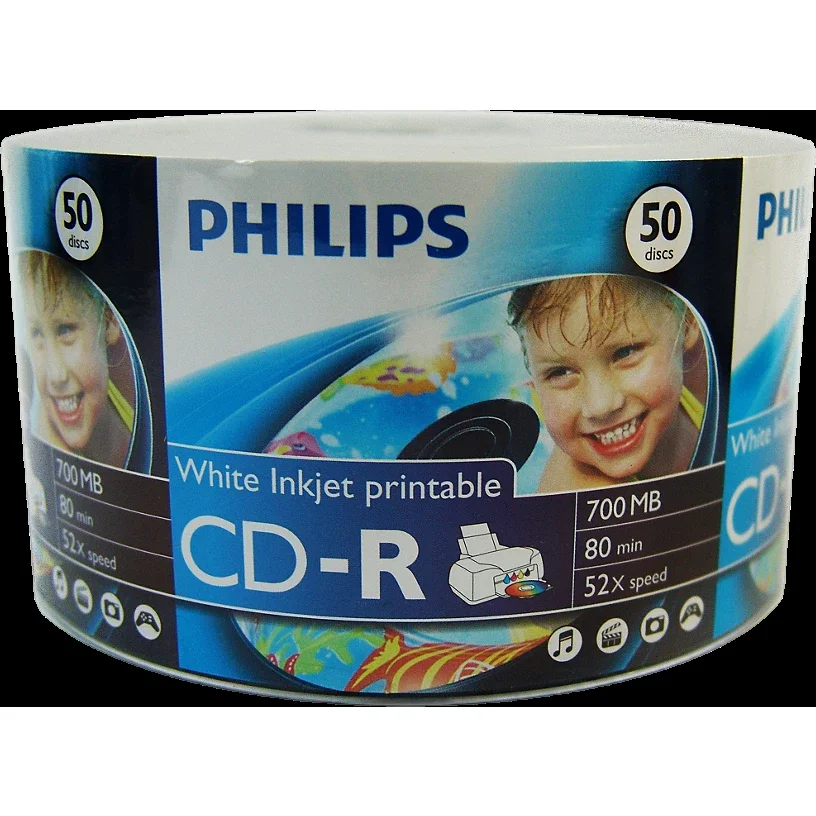 Диск CD-R Philips 700 Mb, 52x, Bulk (50), (50/600)