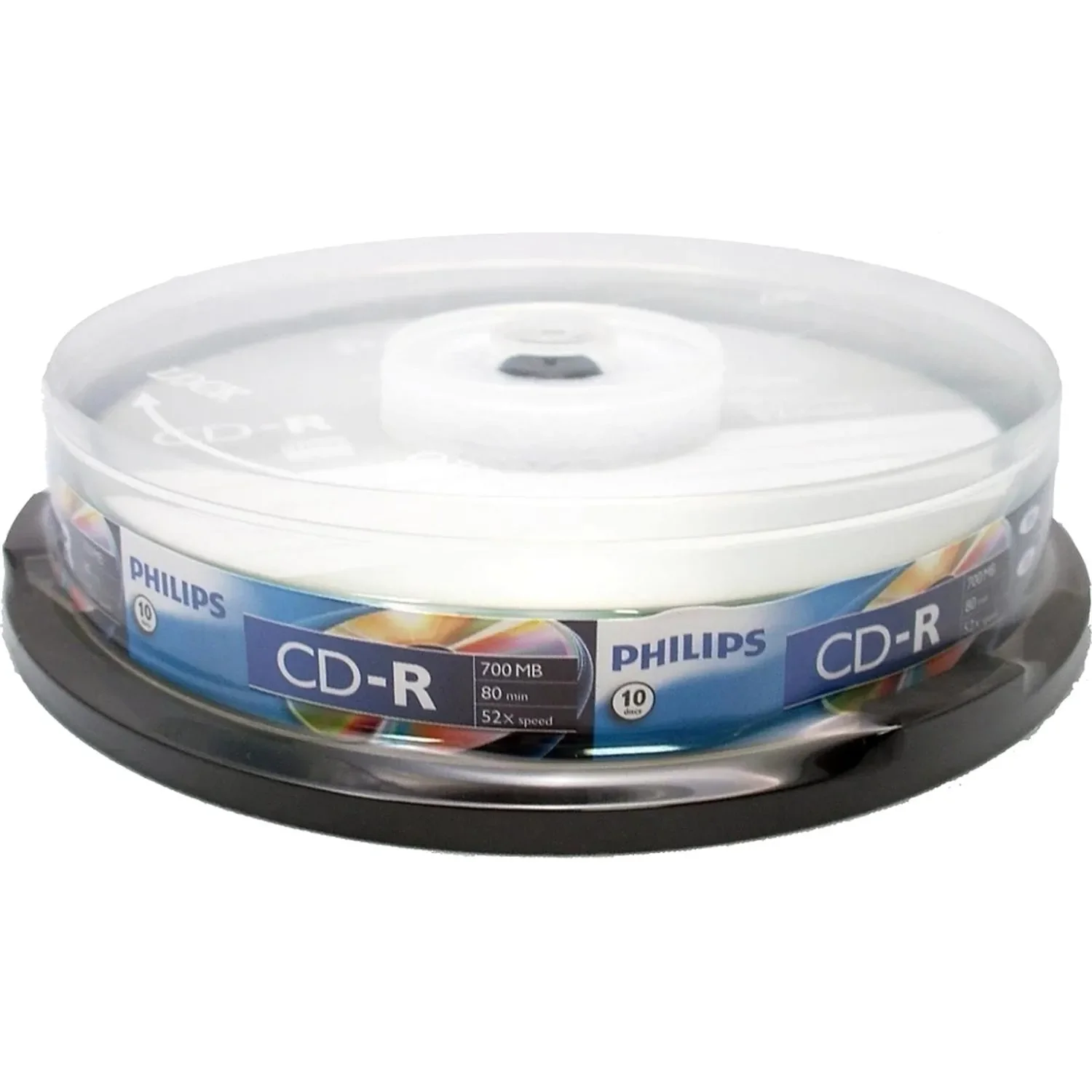 Диск CD-R Philips 700 Mb, 52х, Cake Box (10)