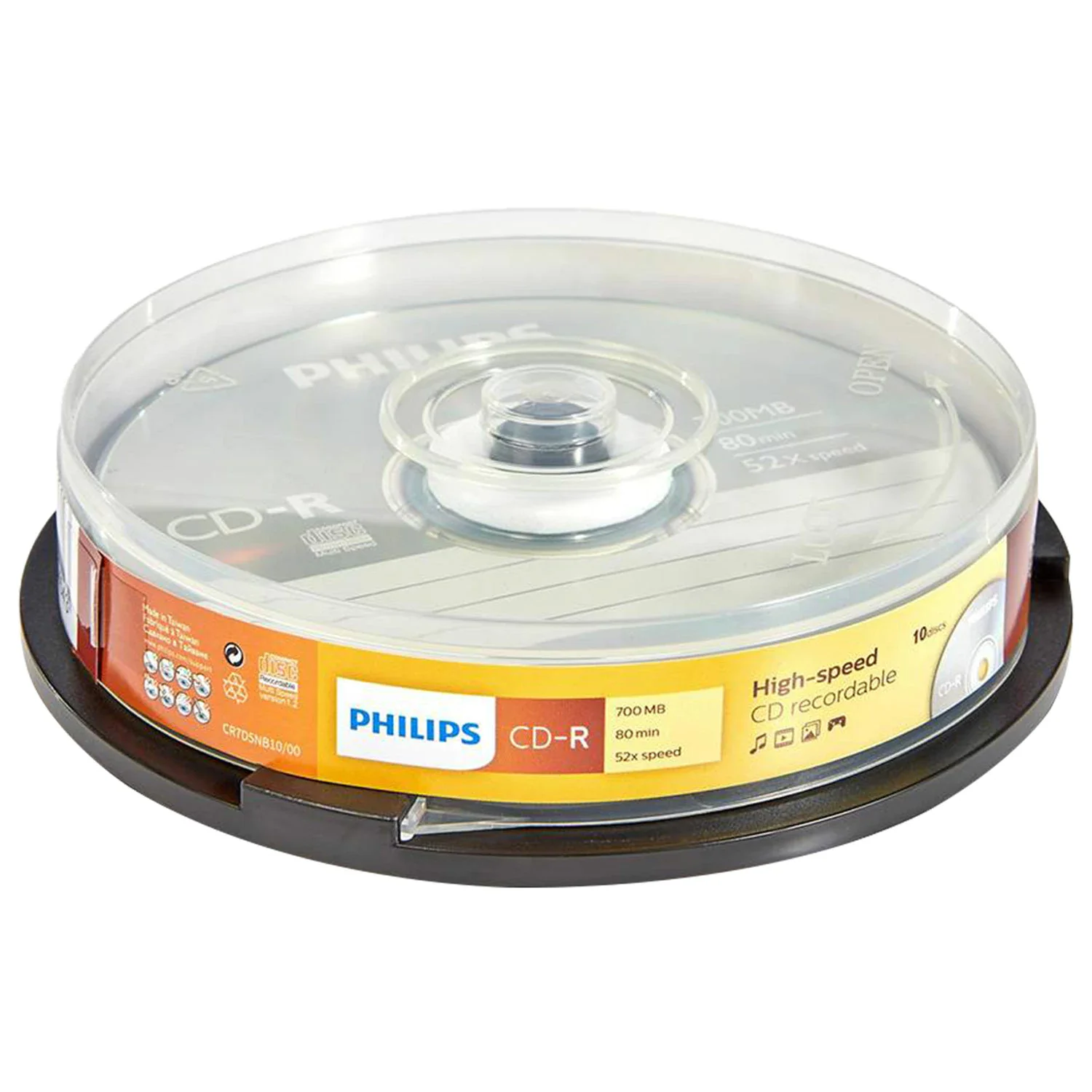 Диск CD-R Philips 700 Mb, 52х, Slim Case (1)