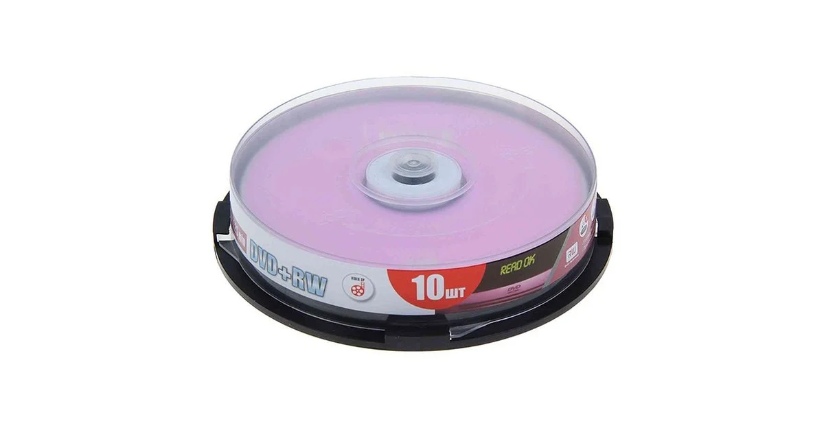 Диск DVD+RW Mirex 4.7 Gb, 4x, Cake Box (10), (10/300)