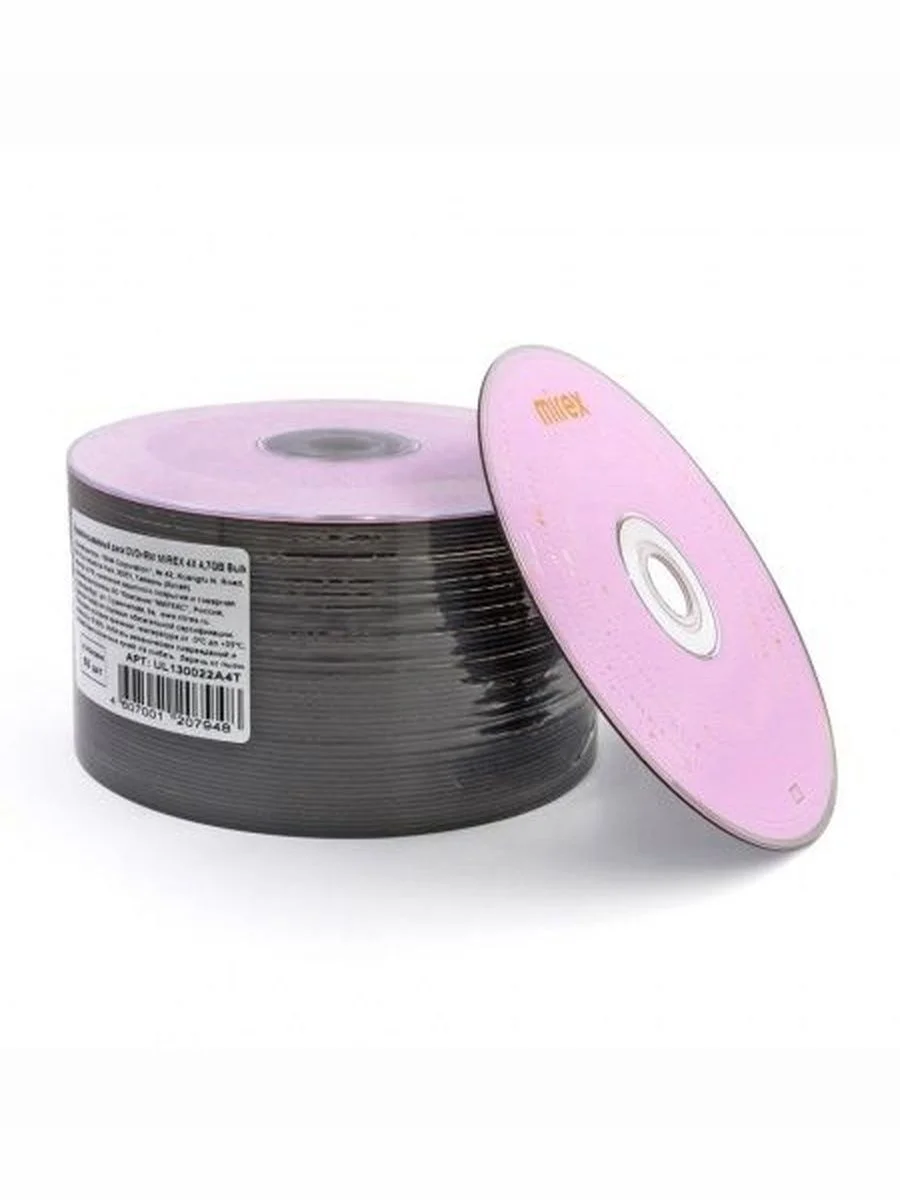 Диск DVD+RW Mirex 4.7 Gb, 4x, Shrink (50), (50/500)