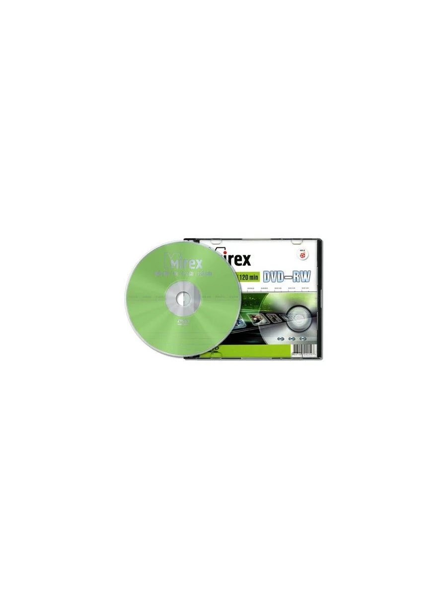 Диск DVD+RW Mirex 4.7 Gb, 4x, Slim Case (1), (1/50)