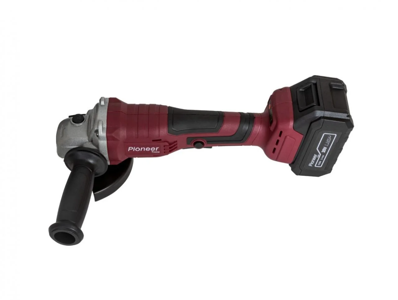 УШМ Pioneer АКУМ. AG-E20V-125-01B, 21В 4000мАч бещеточный D 125