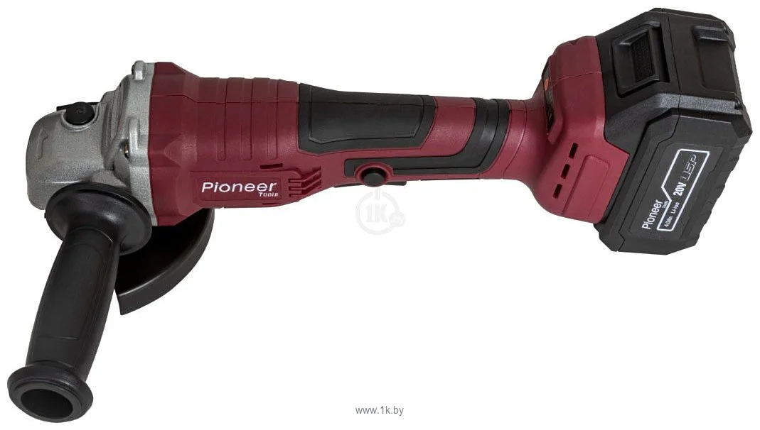 УШМ Pioneer АКУМ. AG-E20V-125-01B, 21В 4000мАч бещеточный D 125