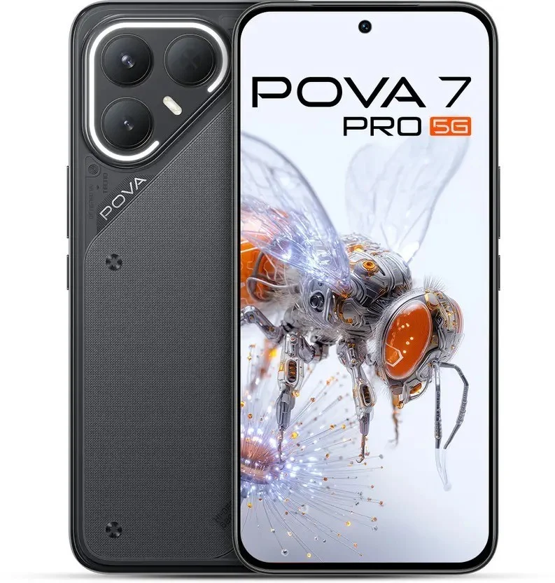 Смартфон Tecno POVA 7 Pro 5G 256Gb 8Gb черный
