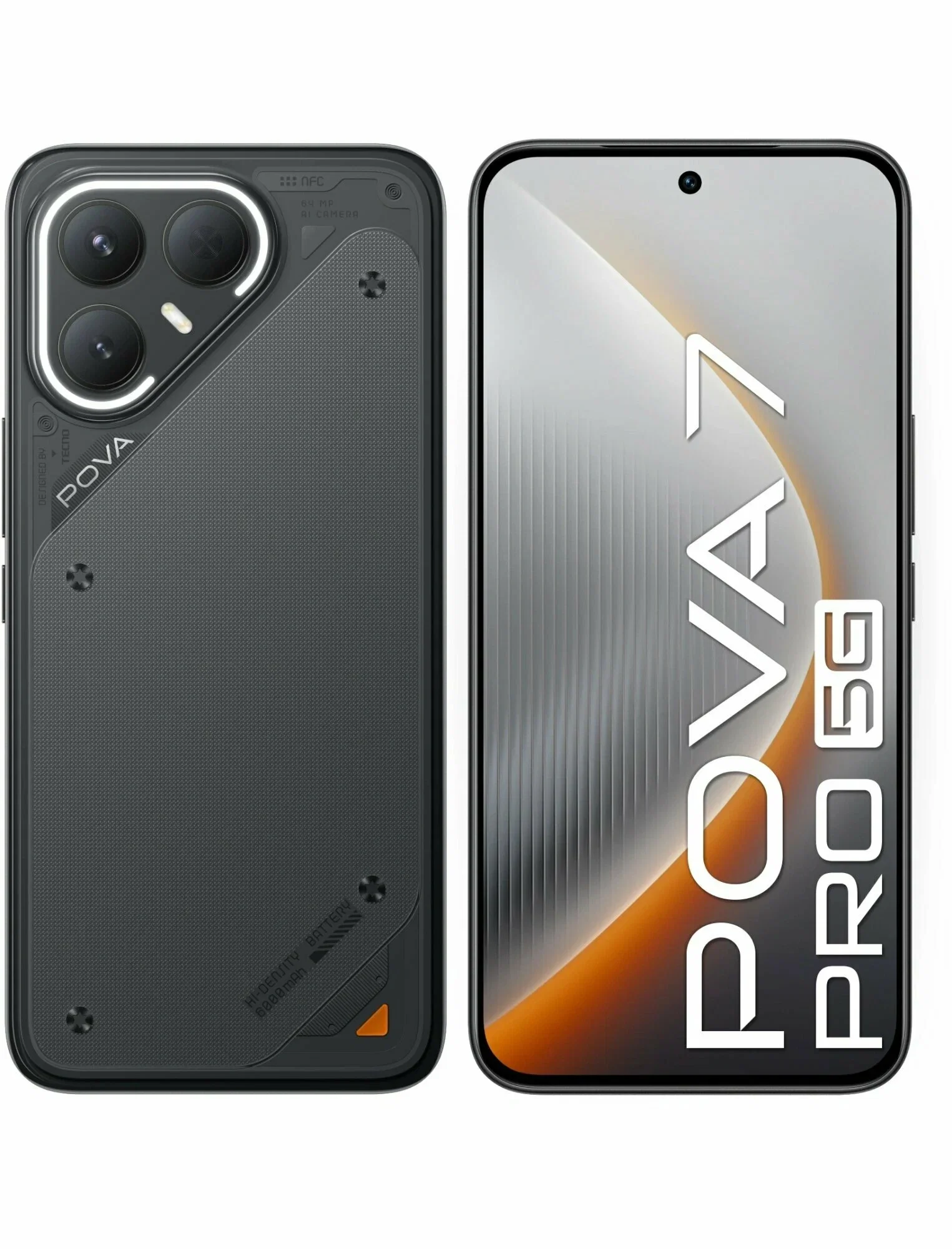 Смартфон Tecno POVA 7 Pro 5G 256Gb 8Gb черный