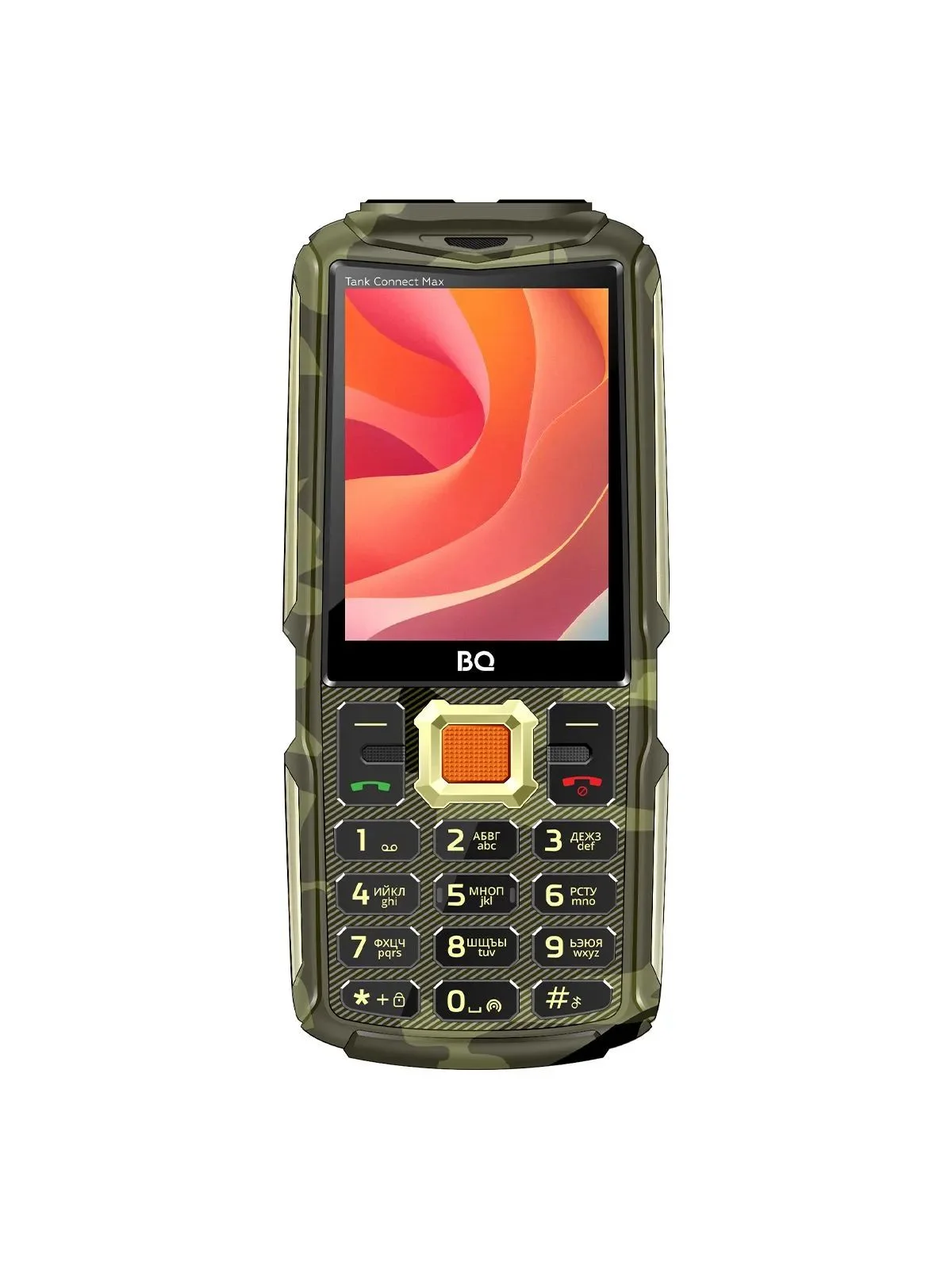 Мобильный телефон BQ 2830L Tank Connect Max Camouflage+Gold