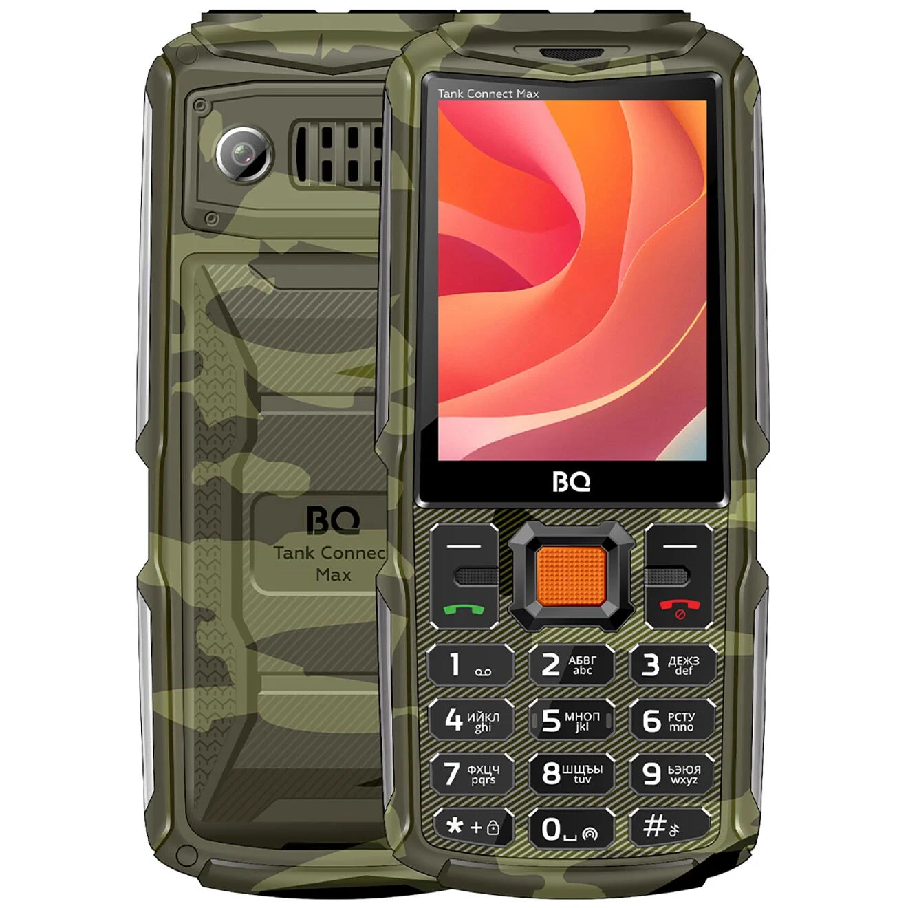 Мобильный телефон BQ 2830L Tank Connect Max Camouflage+Gunmetal