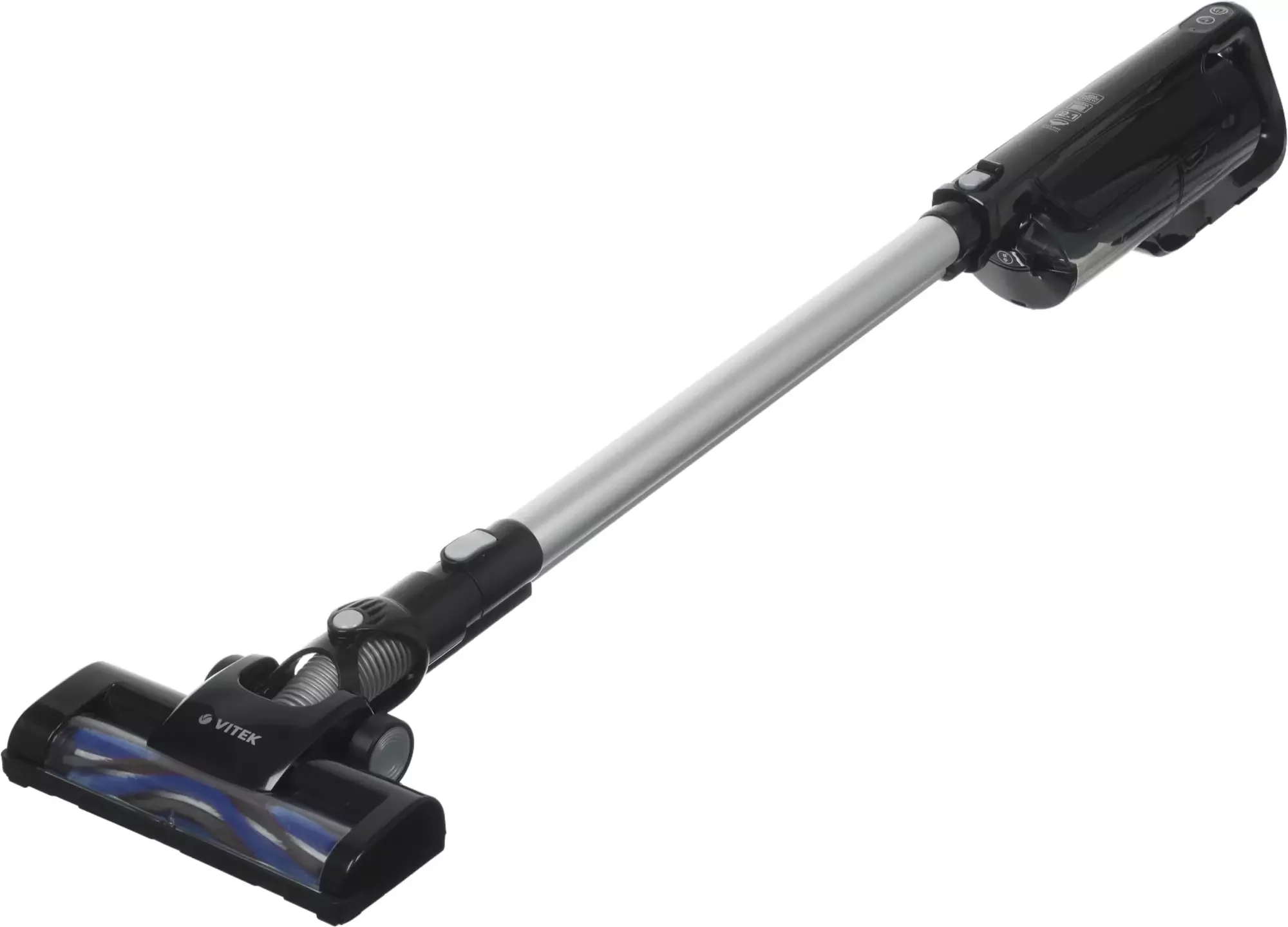 Пылесос вертикальный Vitek Midnight VT-1832, 120Вт, черный/серебристый