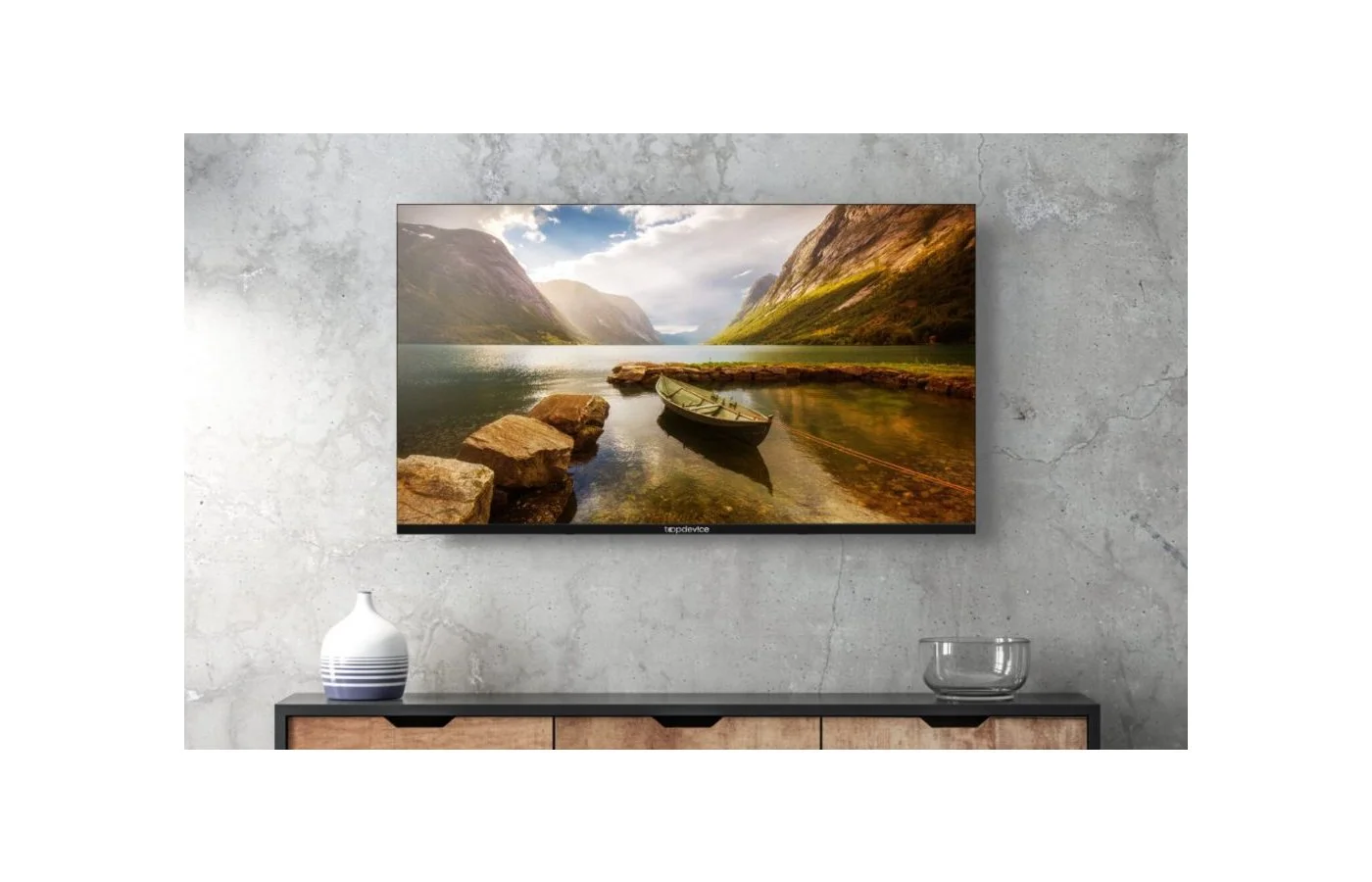 Телевизор Topdevice 32 LED FRAMELESS CN04 HD (TDTV32CN04H_BK)