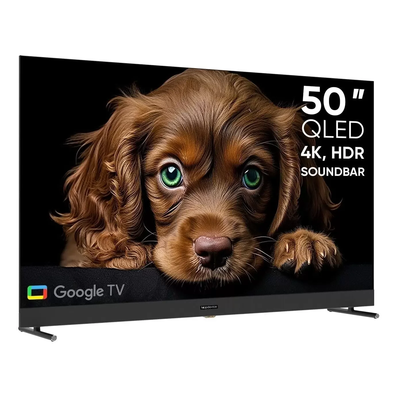 Телевизор Topdevice 50" QLED CQ08, c OS WildRed, 4K UHD (TDTV50CQ08U_BK) черный