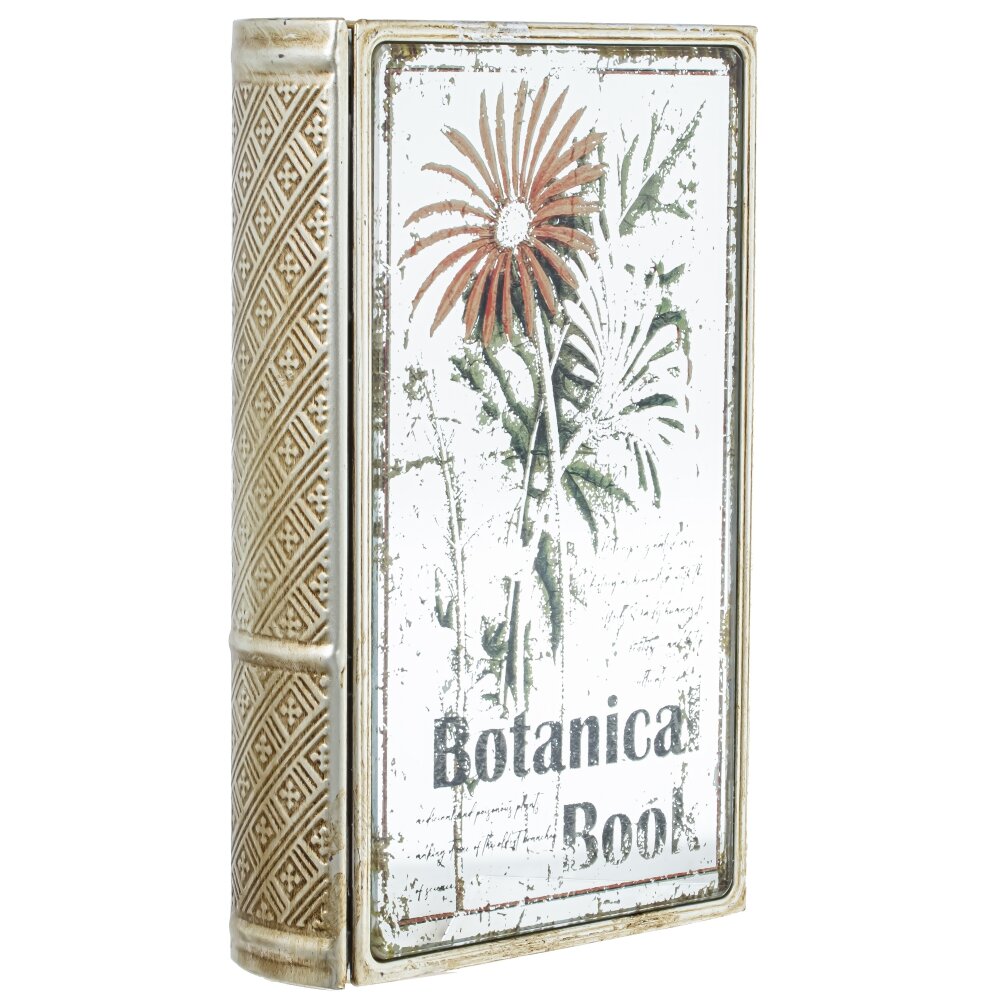 Шкатулка-книга с зеркальным элементом, L16 W5 H26 см