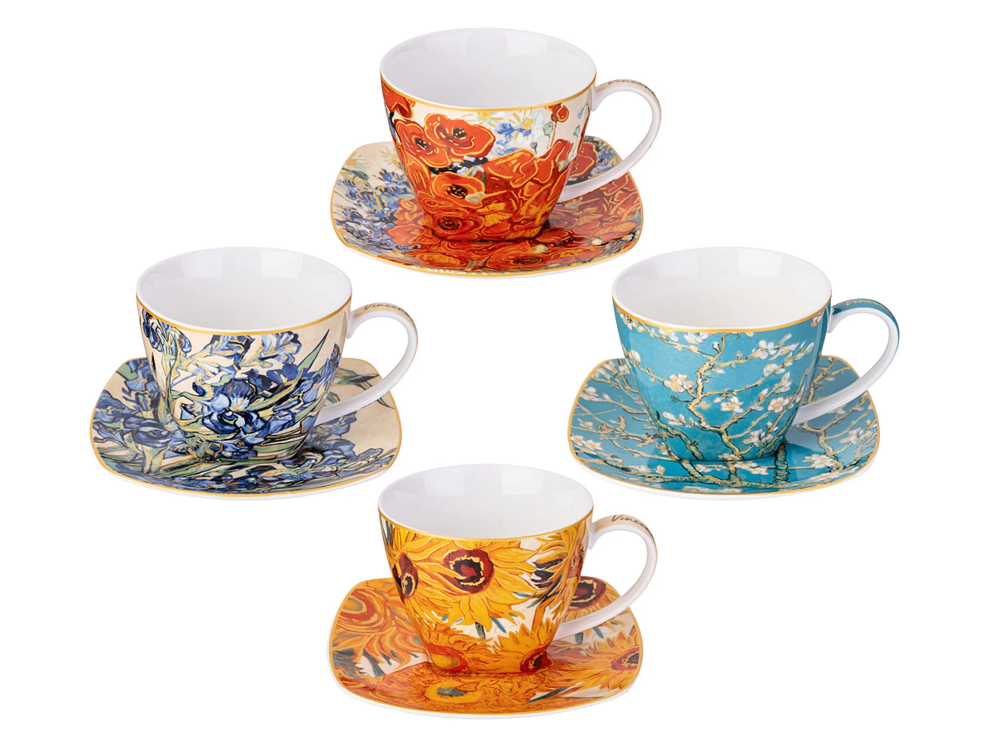 ЧАЙНЫЙ НАБОР LEFARD "ART COLLECTION" (В. ВАН ГОГ) НА 4 ПЕР. 8 ПР. 250 МЛ (КОР=8НАБ.)
