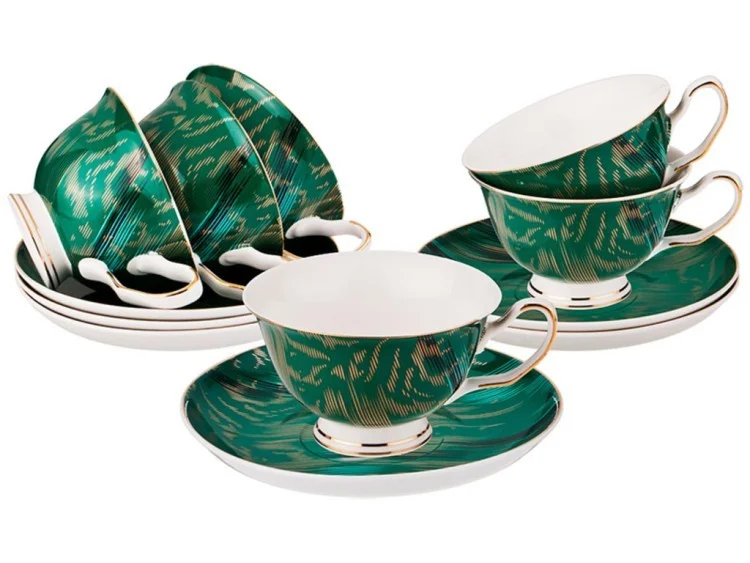 ЧАЙНЫЙ НАБОР LEFARD "EMERALD" НА 6 ПЕР. 12 ПР. 250 МЛ (КОР=4НАБ.)