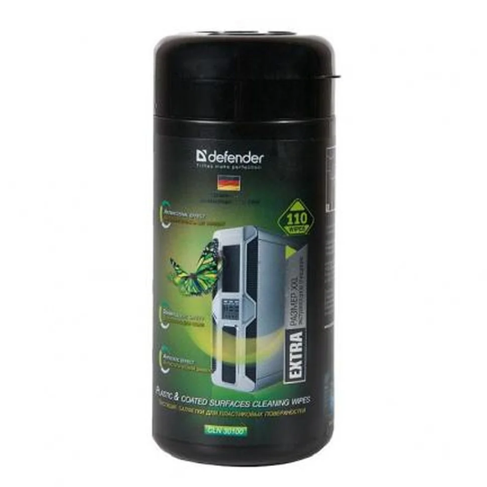 Defender Чистящие салфетки CLN 30100 Pro для поверхностей / термобонд / 110 шт/ Россия.