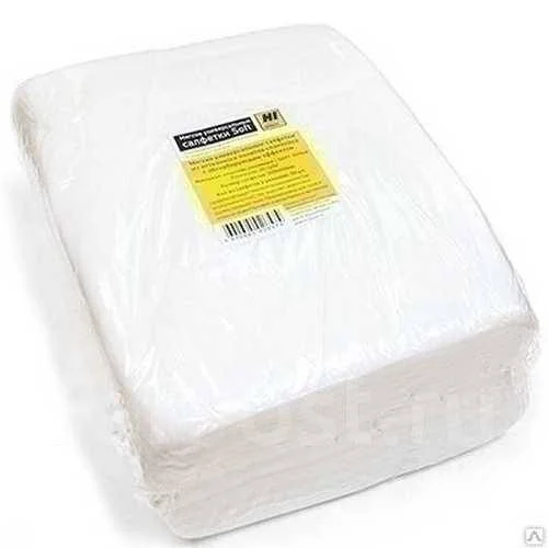 Салфетки универсальные чистящие безворсовые Hi-Black, пачка/100шт (10*15см)