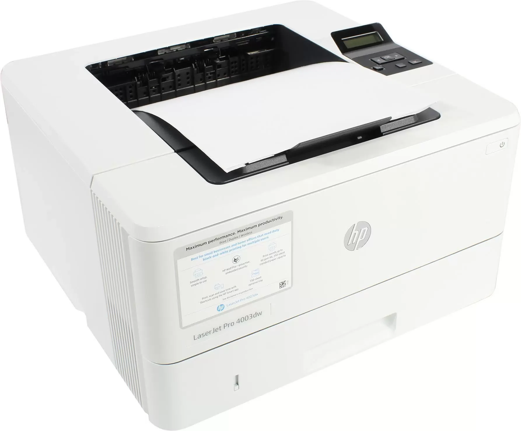 Принтер лазерный HP LaserJet Pro 4003Dw A4/ ч/б/ 40 стр/мин/ Ethernet/ дуплекс/PostScript/ Wi-Fi/Bluetooth