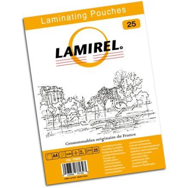 Lamirel Пленка для ламинирования А4, 75мкм, 25 шт.