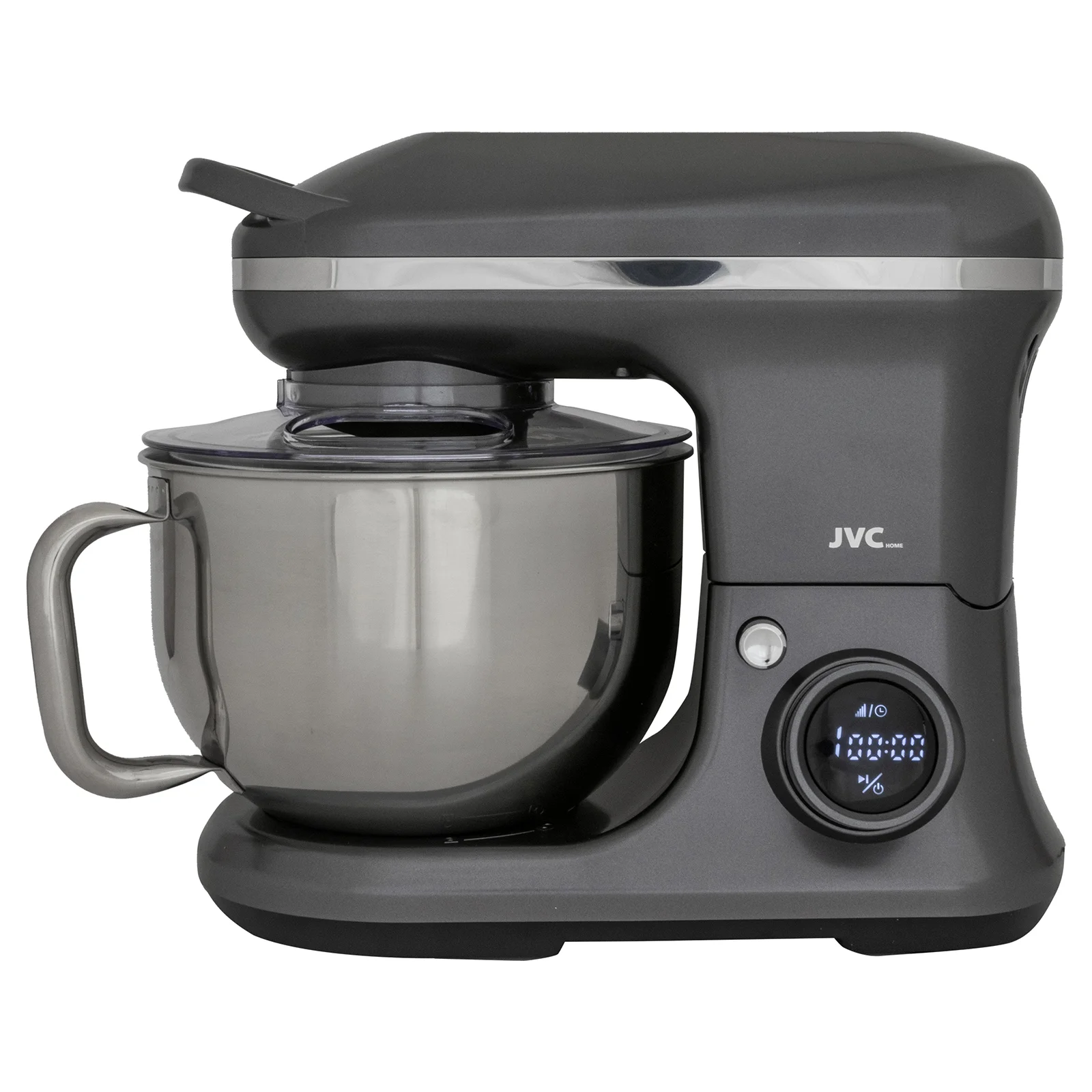 Миксер-тестомес JVC JK-MX520, 1600Вт, 8 скоростей, чаша 5,5/4,5, темно-серая