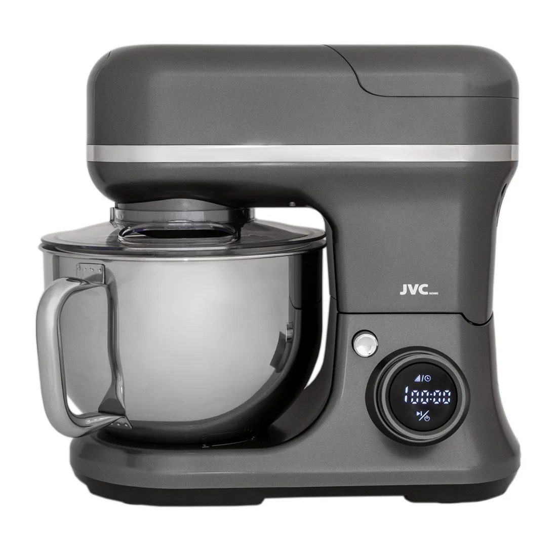 Миксер-тестомес JVC JK-MX525, 1600Вт, 8 скоростей, чаша 5,5/4,5, темно-серый