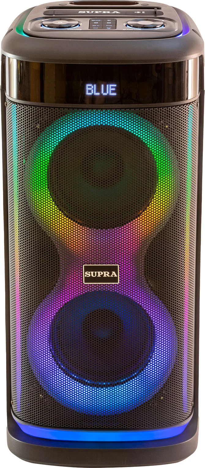 Мидисистемы SUPRA SMB-800, 500 Вт. акб 7.4 В, 4500 мАч USB разъем 262x250x560